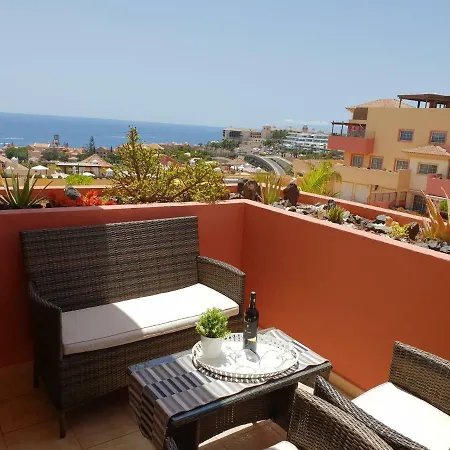 Apartament Terrazas Del Duque 2, Terrace, Sea View, Only 300 M To Beach, Heated Pool, Air Conditioning, Wifi Internet, Dishwasher, Washing Machine Costa Adeje (Tenerife)