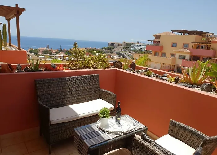 Appartement Terrazas Del Duque 2, Terrace, Sea View, Only 300 M To Beach, Heated Pool, Wifi Internet, Dishwasher, Washing Machine Costa Adeje (Tenerife)
